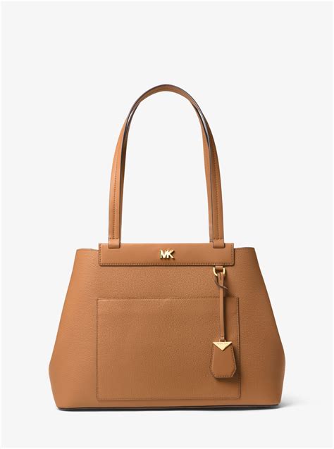 Meredith Medium Pebbled Leather Tote Bag 